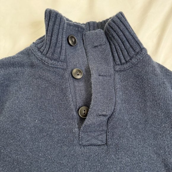 Distillery Apparel Navy Blue Mens Size Medium Sweater Knit Pull Over - Picture 7 of 15